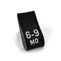 Maatlabels Baby - Zwart Maatlabels Baby - Zwart