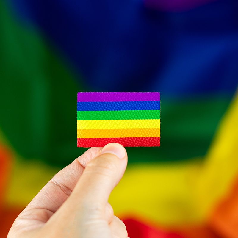 Pride Labels Iron On Rainbow Flag Dutch Label Shop