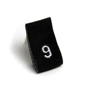 Size Labels Numbered - Black